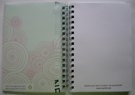 Inside view of the passport notebook
